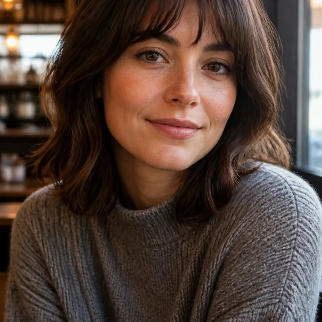 15 Short Wispy Bangs for Round Faces