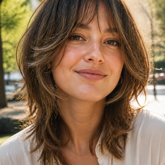 22 Tousled Hairstyles for Round Faces