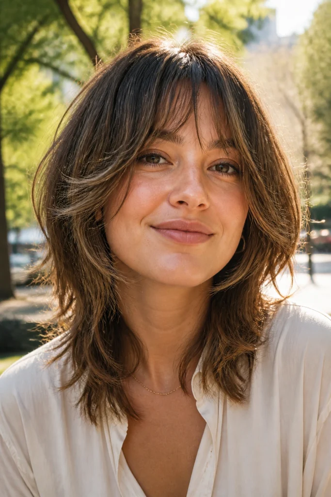 22 Tousled Hairstyles for Round Faces