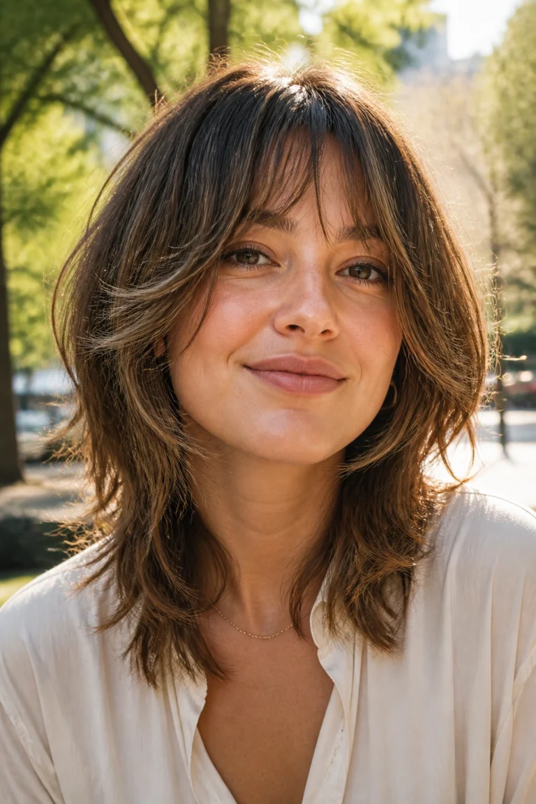 22 Tousled Hairstyles for Round Faces