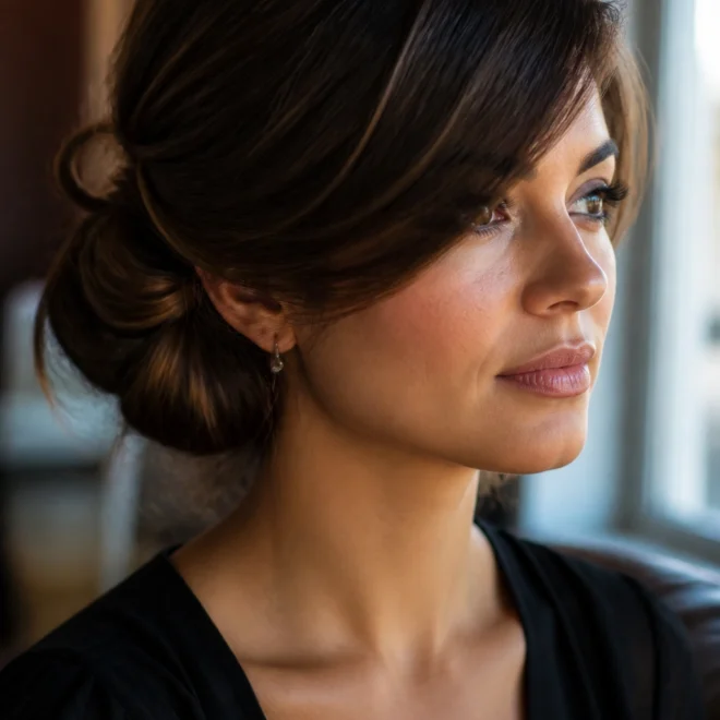 20 Low Hairstyles for Round Faces