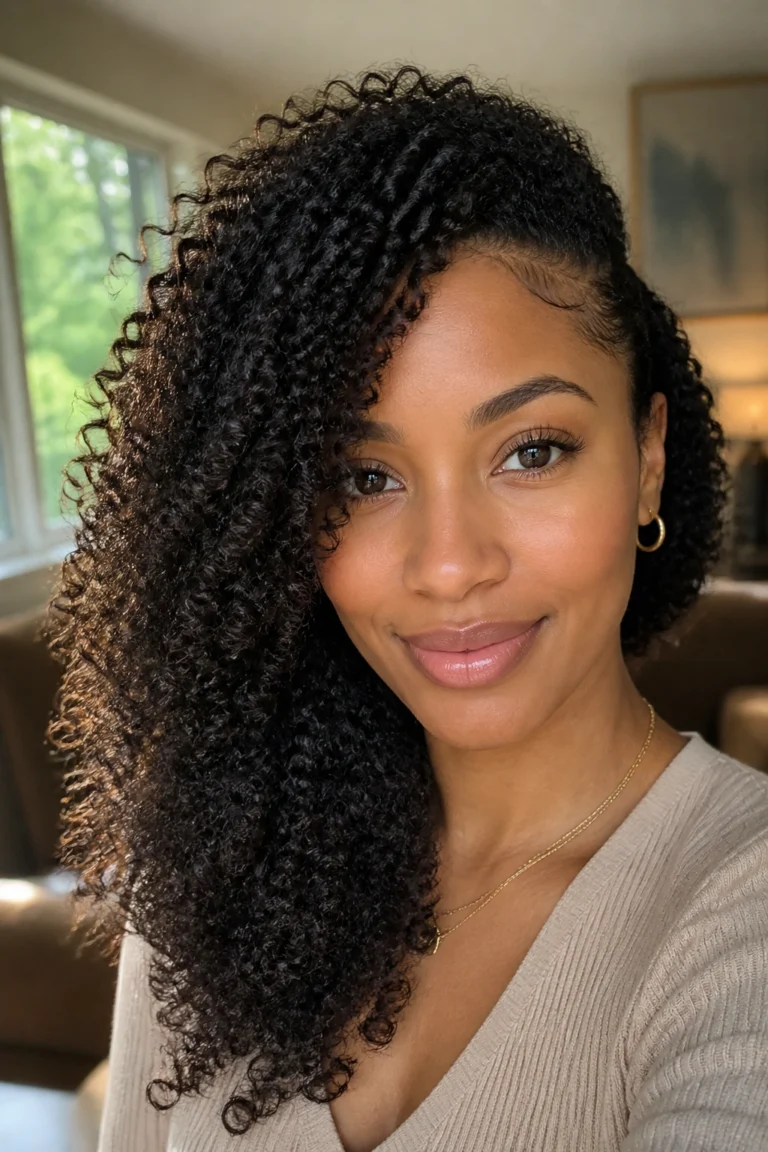 20 Side Curls for Curly Hair