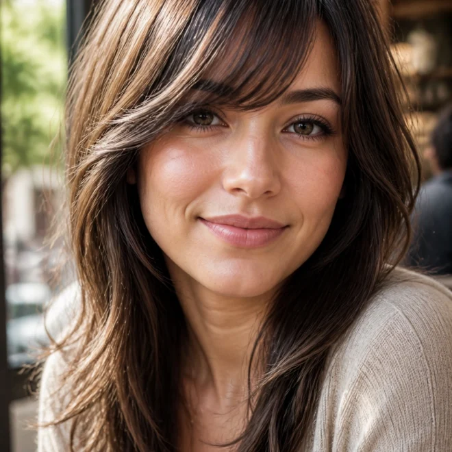 22 Side Bangs Ideas for Round Faces