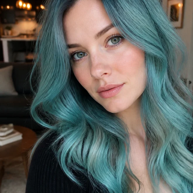 20 Blue Green Hair Color Ideas for Cool Skin Tones