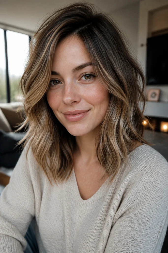 22 Messy Long Bob Haircuts for Round Faces