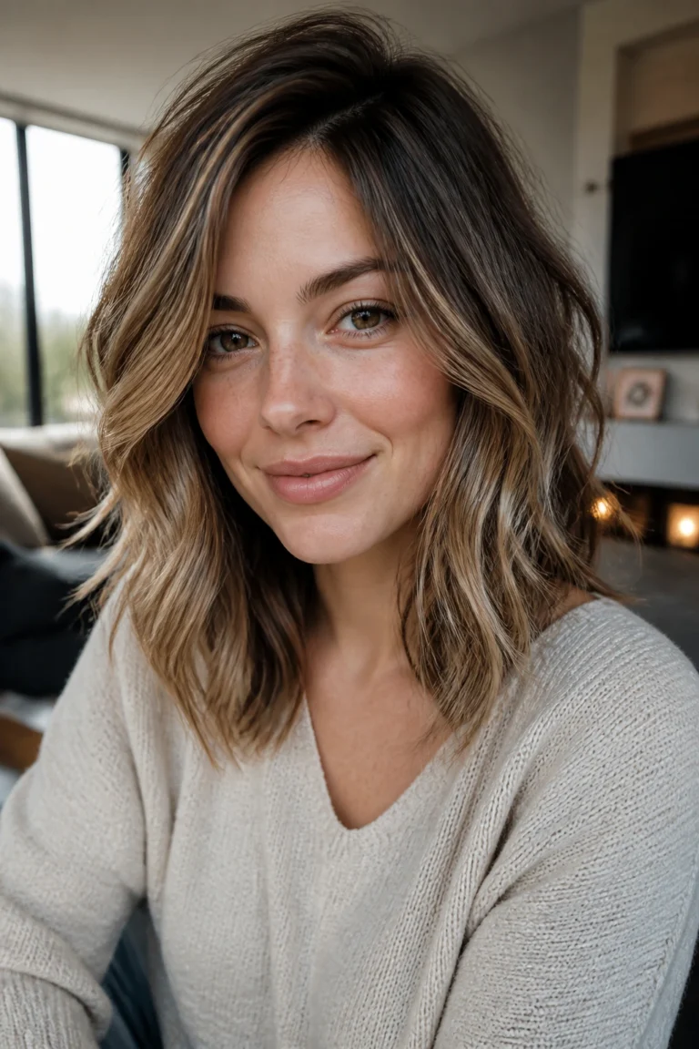 22 Messy Long Bob Haircuts for Round Faces