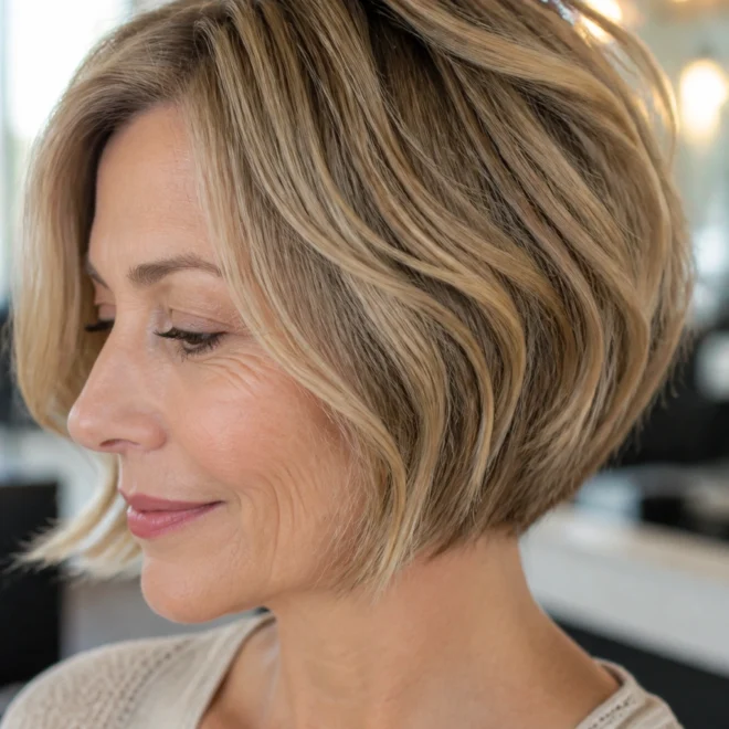 18 Inverted Wavy Bob Haircuts for Fine Hair