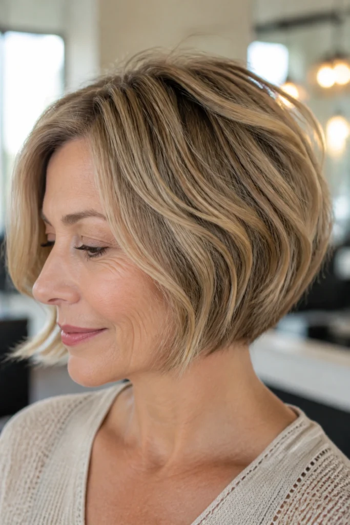 18 Inverted Wavy Bob Haircuts for Fine Hair