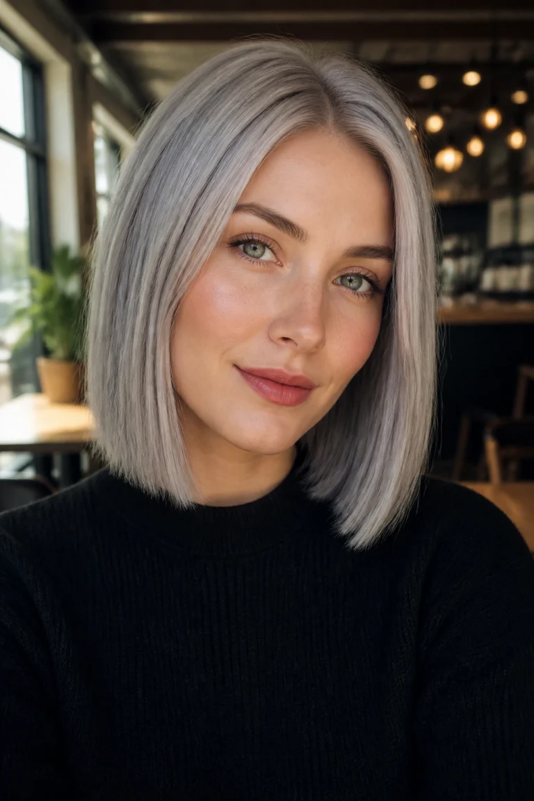 18 Silver Ash Hair Color Ideas for Cool Skin Tones