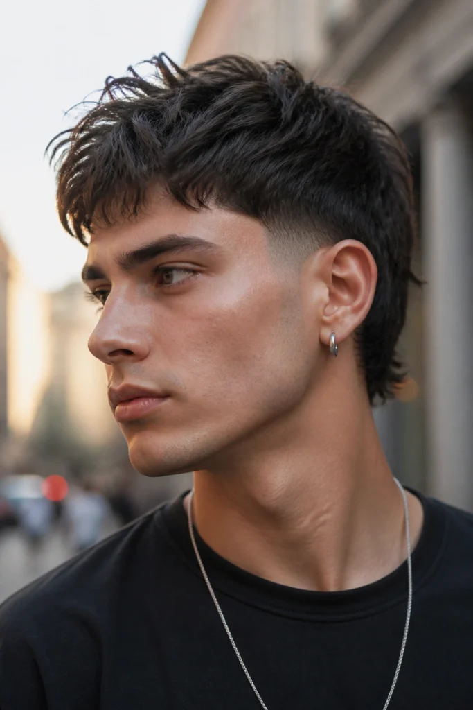 18 Short Wolf Cuts for Men