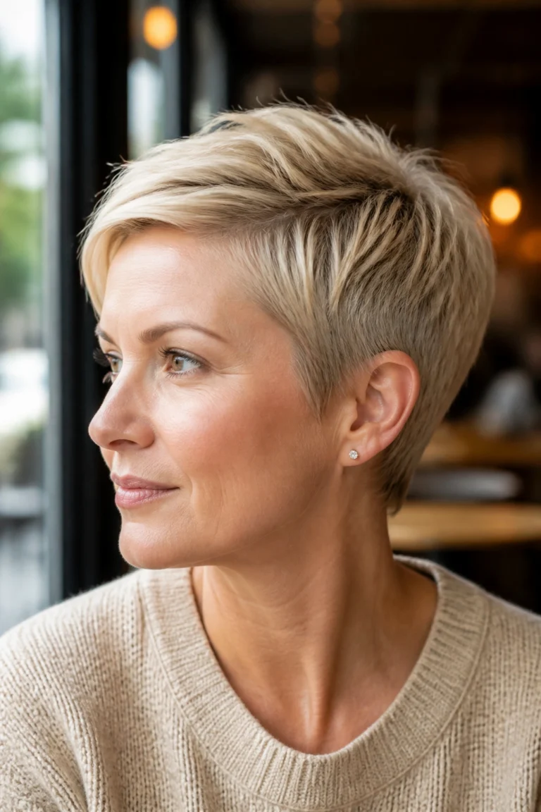 30 Short Blonde Pixie Cuts for Round Faces