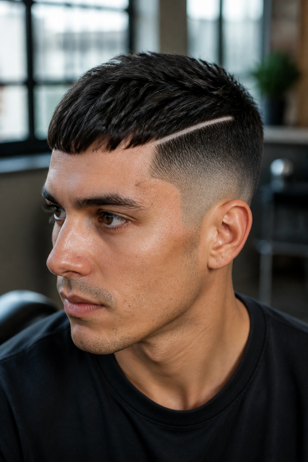 Real person with textured crop and carved hard part
