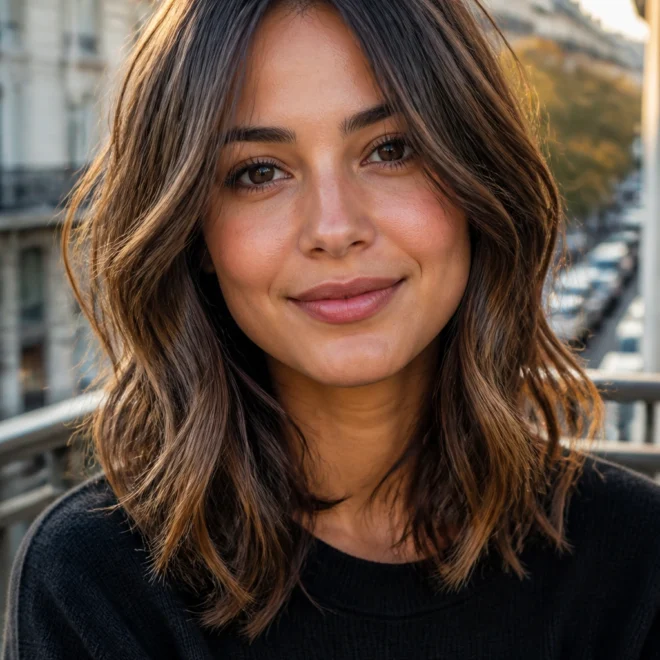 20 Choppy Hairstyles for Round Faces