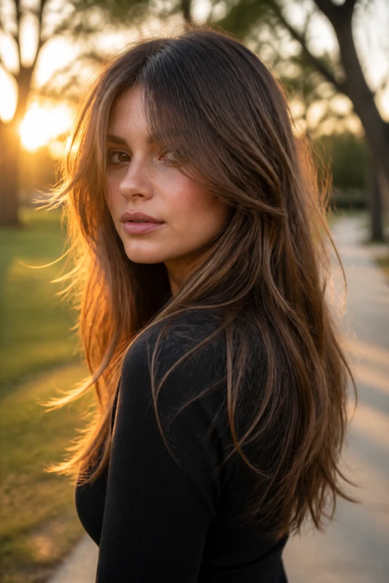 18 Wispy Hairstyles for Round Faces