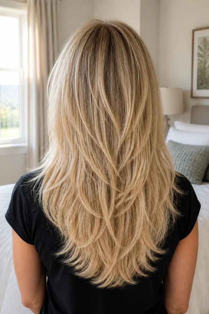 30 Long Blond Shag Haircuts for Round Faces