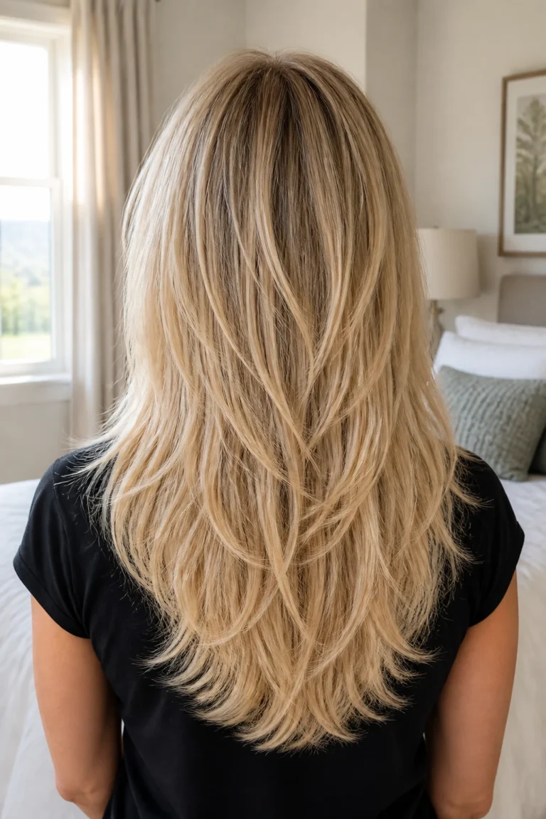 30 Long Blond Shag Haircuts for Round Faces