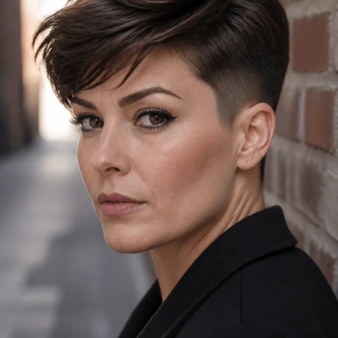 22 Short Brown Hairstyles for Round Faces