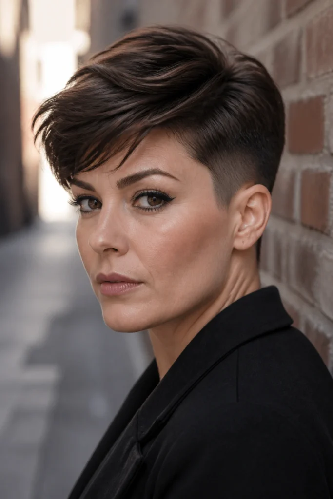 22 Short Brown Hairstyles for Round Faces