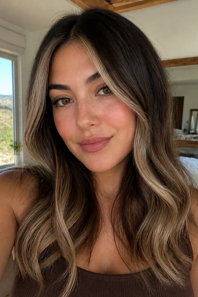 20 Brown Balayage Looks for Round Faces