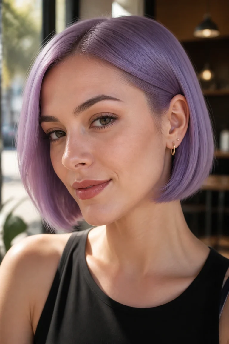 20 Purple Bob Haircuts for Fine Hair