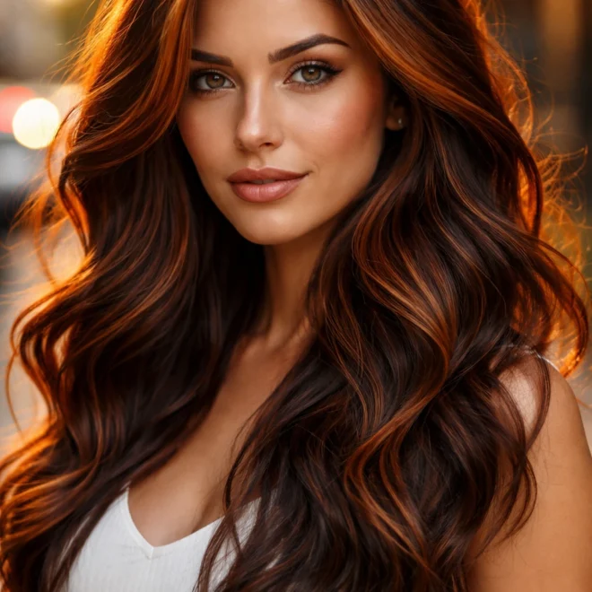 30 Auburn Highlights for Brown Hair