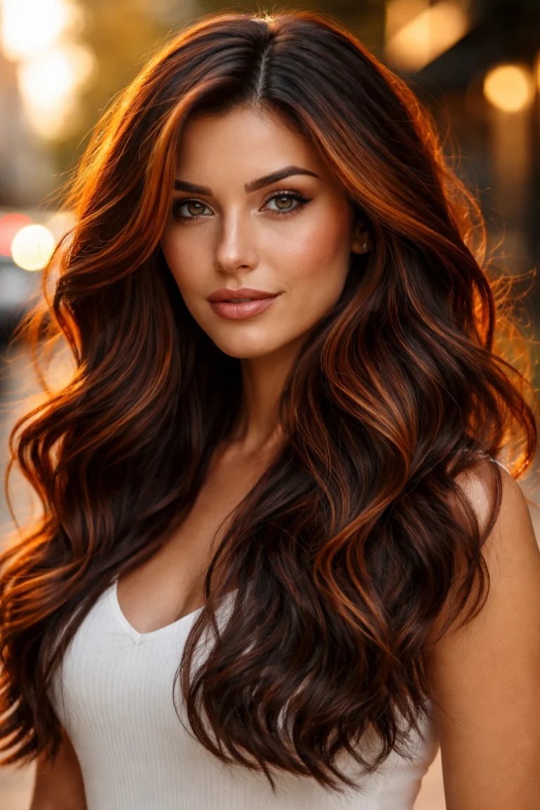 30 Auburn Highlights for Brown Hair