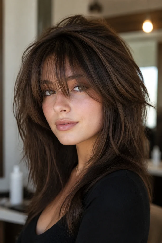 15 Choppy Fringe Hairstyles for Round Faces