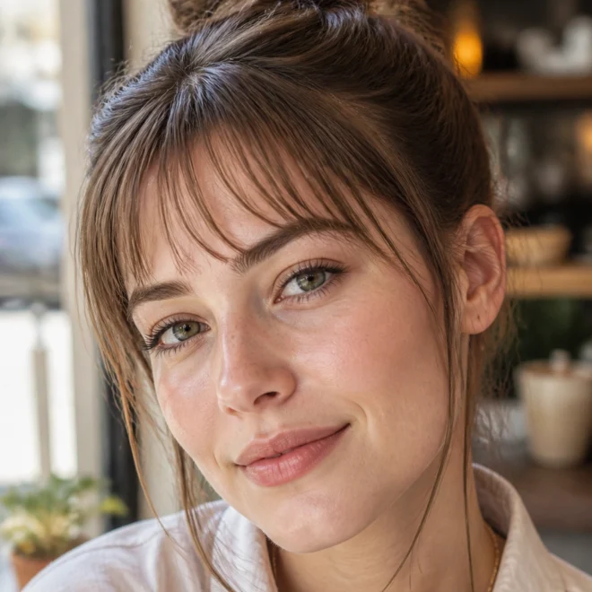 20 Short Bangs Ideas for Round Faces