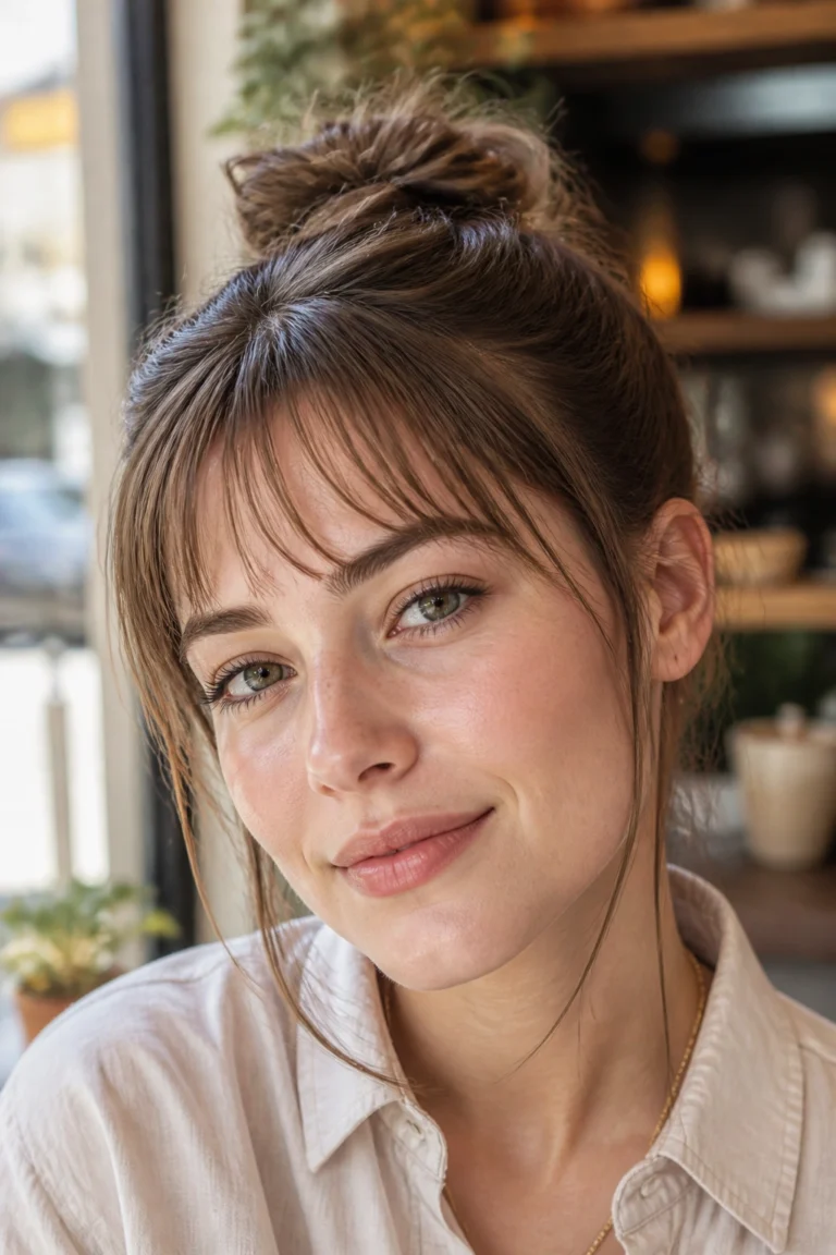 20 Short Bangs Ideas for Round Faces